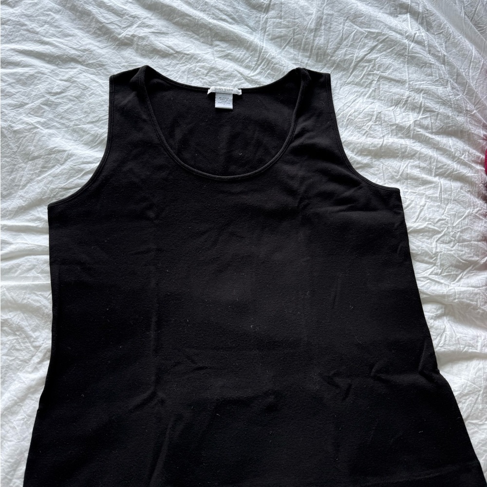 Joan Vass Black Tank Top